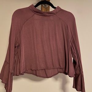 Don’t Ask Why (American Eagle) plum bell-sleeved top
